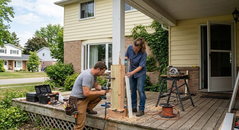 Timber Post Repair Service
